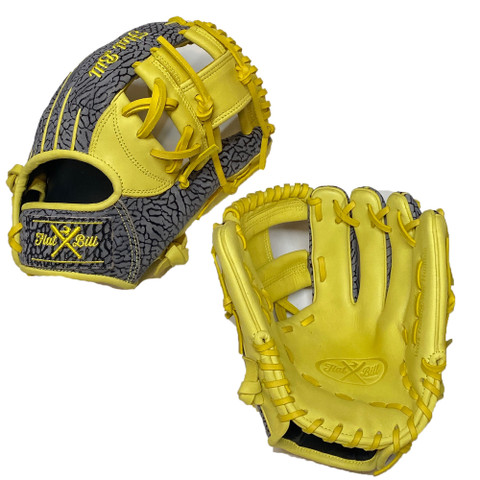 Custom Flat Bill JORDAN YLW 11.5" Baseball Glove