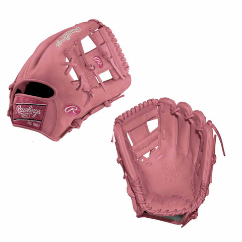 Custom Rawlings Heart of the Hide PINK PRO204-2 11.5" Baseball Glove